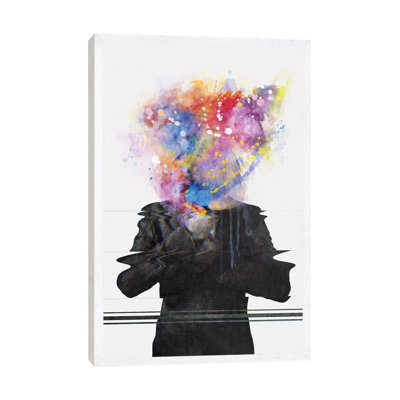 Glitch Mob by Daniel Taylor - Floater Frame Print on Canvas