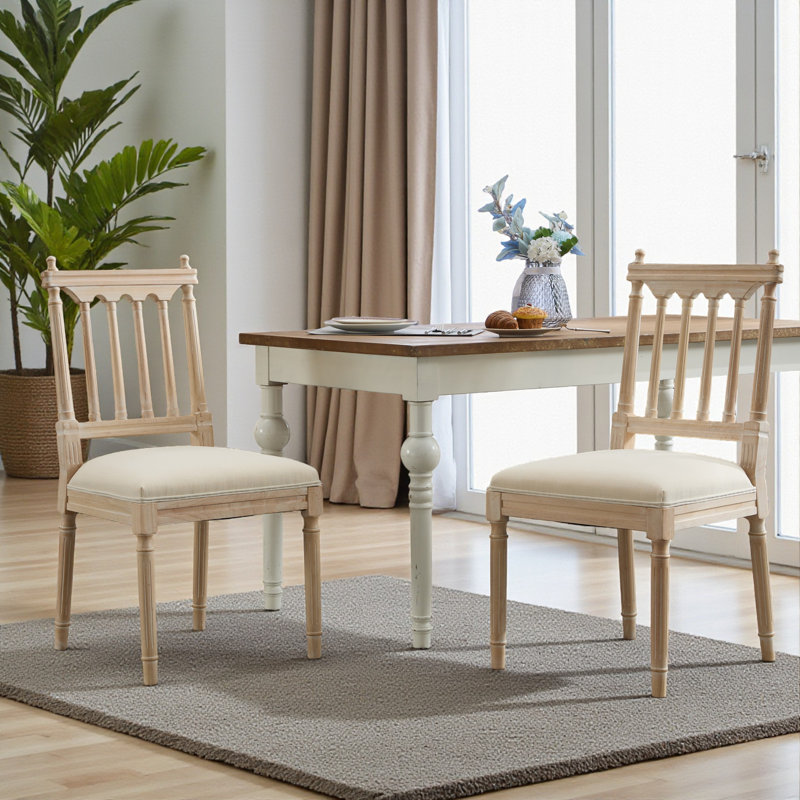 Chaises rembourrées en tissu Amando