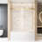 Single Sliding Shower Door With 1/4" 6 Mm  Clear Tempered Glass, Proof Film, Stainless Steel Square Tube Track, Brushed Gold Finish, Bottom Water Barrier, Smooth Sliding, High - Strength Glass 56