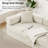 Addisin King-Size Foldable Sleeper Sofa Bed – Convertible Compression Mattress Couch with 2 Removable Bolster Armrests & 2 Pillows-824497883