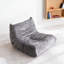 Chaise d'appoint de luxe capitonnée à boutons capitonnés gris, mobilier de salon 1pc-703151418