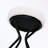 Backless Velvet Bar Stools Set of 2 with metal footrest-96303270