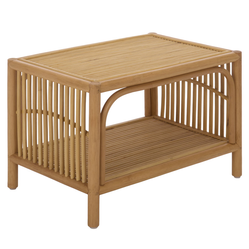 Table de chevet en rotin Fridolina