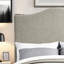 Tête de lit capitonnée et capitonnée, tête de lit en bois massif avec pieds en bois, tête de lit en tissu au design moderne-579008697-579008699