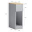 Bergmundur 20cm W Bedside Table-3638477