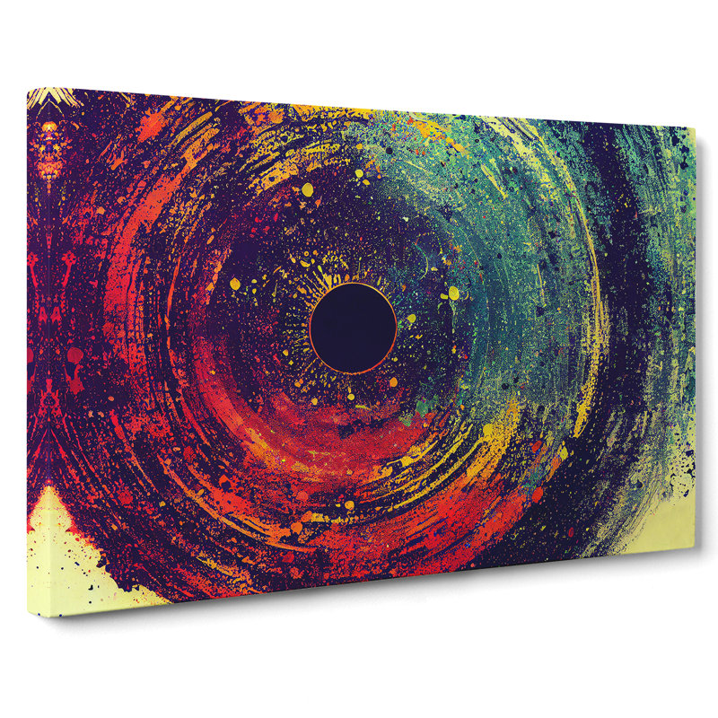 Vinyl Record Abstract Vol.2 - Wrapped Canvas Painting, 35cm H x 50cm W x 3cm D