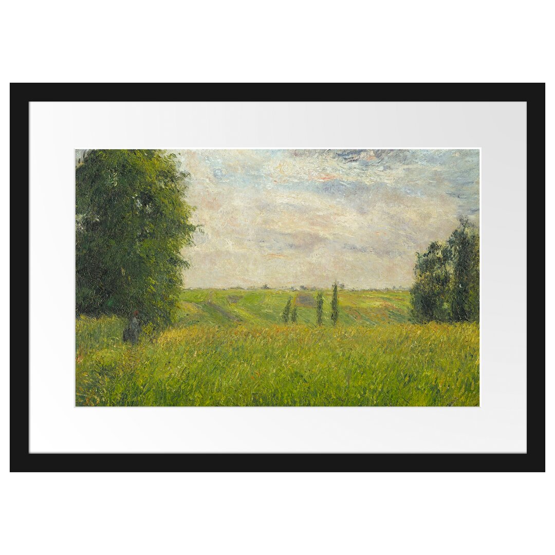 Gerahmter Kunstdruck Soleil Couchant Pontoise von Camille Pissarro