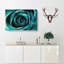 A Teal Rose Painting - Wrapped Canvas-56659543