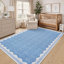 Tapis moderne à bordure moderne Tapis festonné contemporain Tapis lavable Tapis antidérapant Tapis décoratif minimaliste pour la décoration intérieure-69653298-80171375