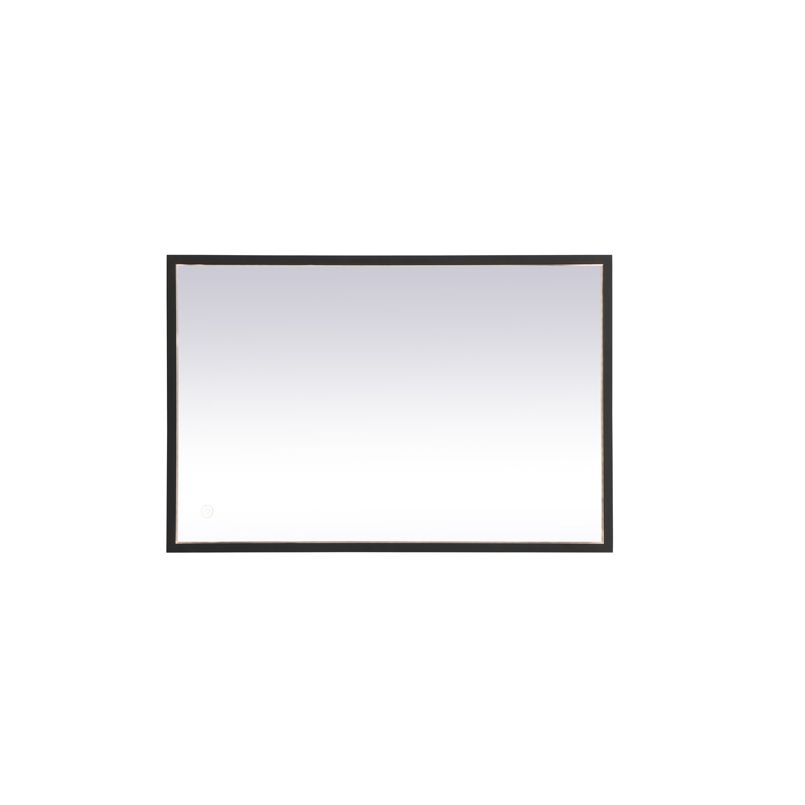 Piche Aluminum Mirror, Black, 20" x 30"