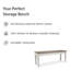 Banc de rangement Mereworth