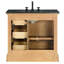 Ensemble de meuble-lavabo sur pied simple 36 po avec dessus et miroir Hollis-2111176723