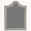 Algrange Flat Overmantel Mirror with Shelves