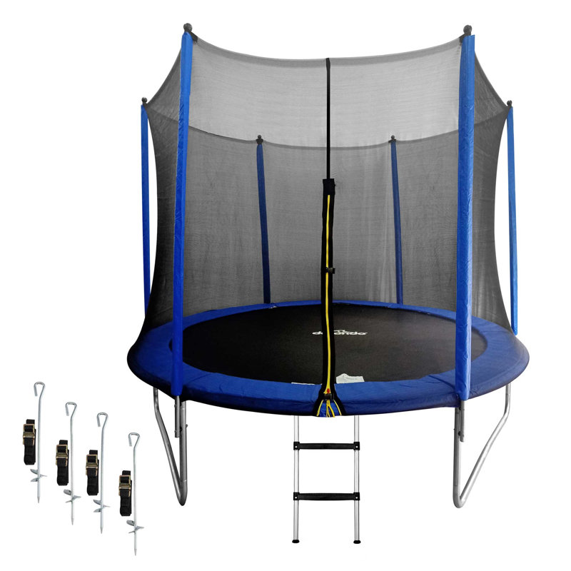 Dellonda 183cm Round Backyard Trampoline with Safety Enclosure