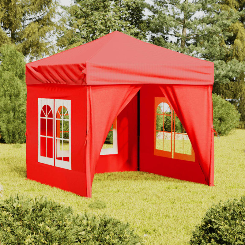 Alery 2m x 2m Steel Patio Gazebo, Red