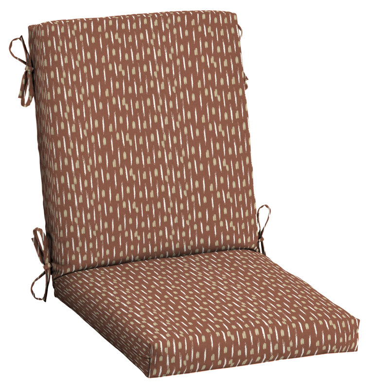 ARDEN Outdoor Lounge Chair 3.5" Cushion, 3.5" H x 20" W x 20" D, Red