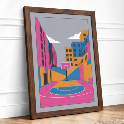 Neon Urban Plaza Modern - Print