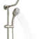 Kauai III 8-in Rain Showerhead Shower System with Slide Bar and Integrated Soap Dish 1.8 GPM