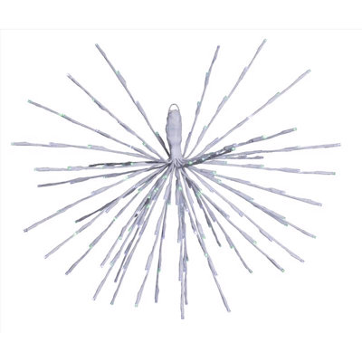  LED Green/White Starlight Burst Deluxe Spearmint 24 in. Hanging Decor