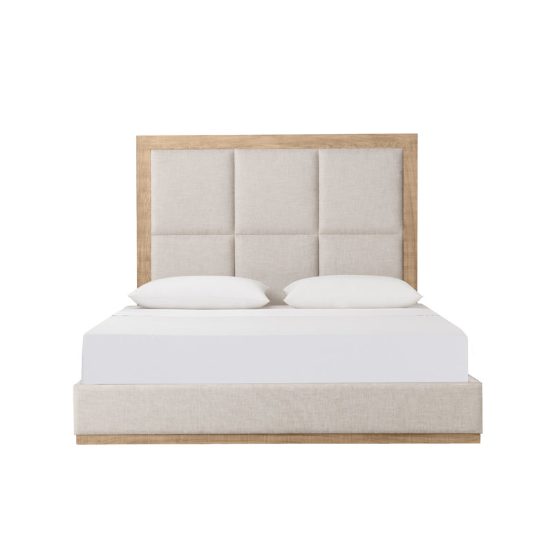 Lit tapissier Bustamante, Grand, Brun clair