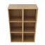 Armoire de rangement murale avec tablettes ouvertes-129339203