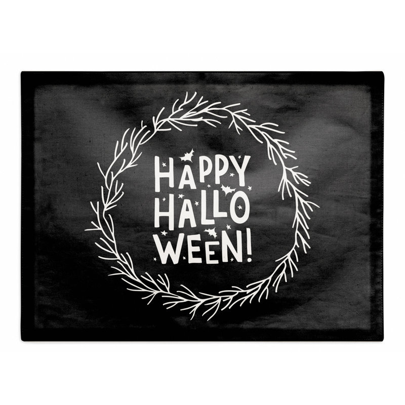 Récapitulatif 14,5" happy halloween couronne Elyza