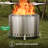 Stainless Steel Smokeless Fire Pit with Bag, Portable Low Smoke Wood Burning Fire Pit-1249942194-1272437730