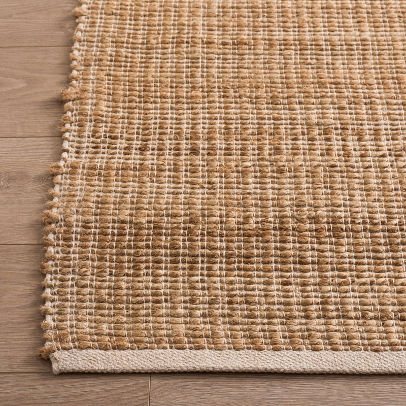 Tapis en jute naturel / coton, Rectangle 4 pi 0 po x 6 pi 0 po