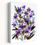 Aquarelle, fleurs mauves, délicat, élégant, abstrait, fleur violette, nature, art mural-318153069
