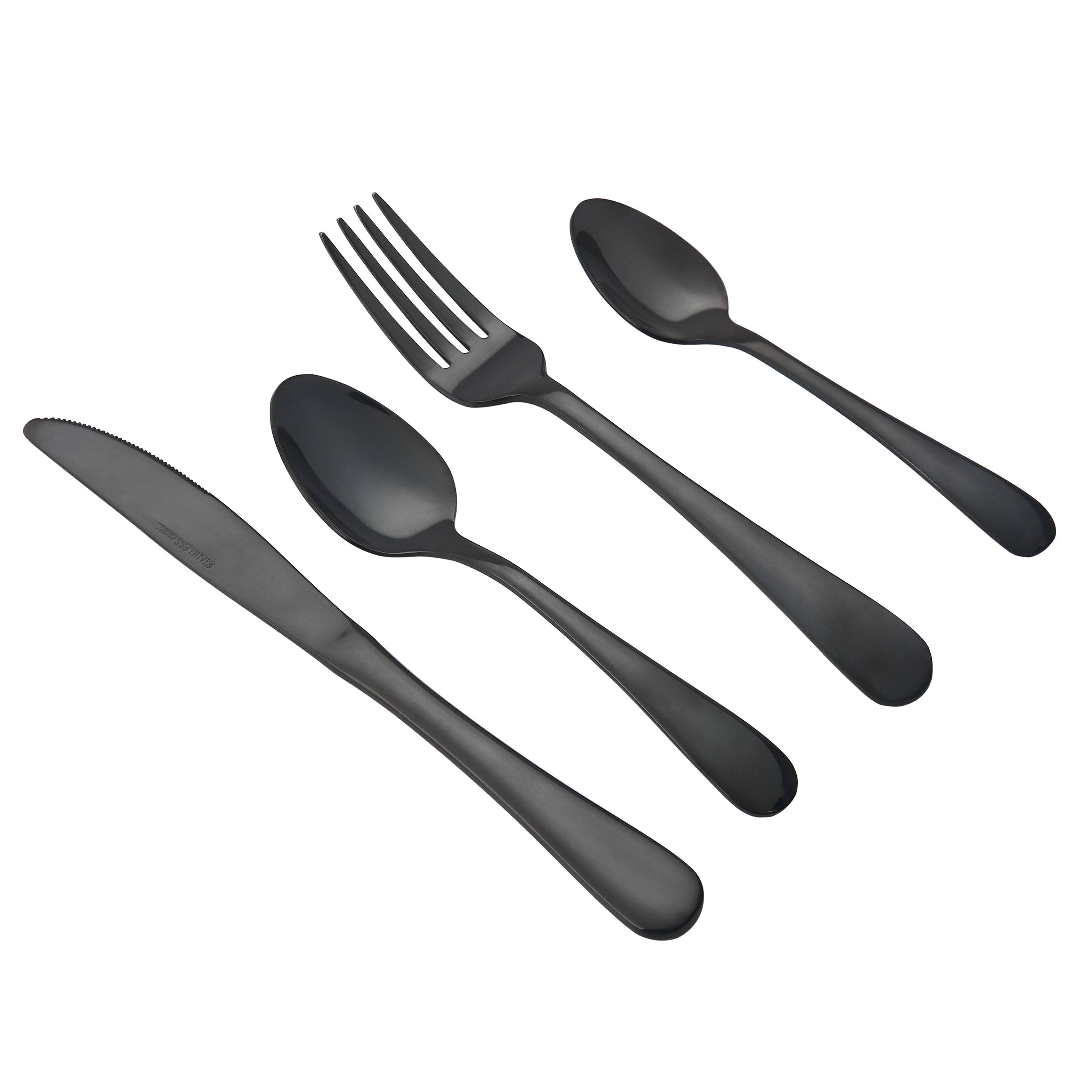 Ebern Designs Nikeria Stainless Steel Flatware Set Service for 6
