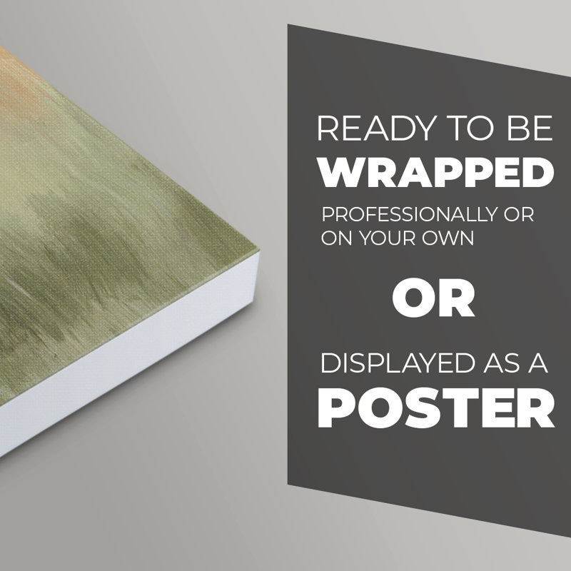 Happy Highlander - Impression sur toile seulement - NON-CADRE, H 18 po x l 12 po