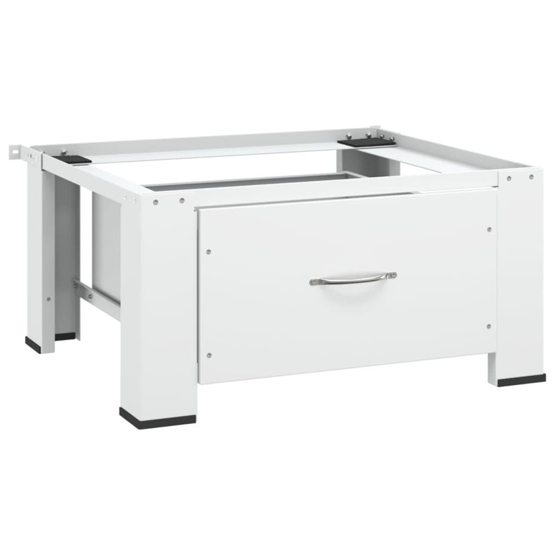 VidaXL Washing Machine Pedestal with Drawer White