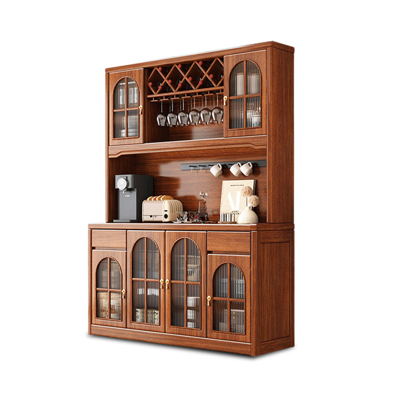 Buffet en noyer massif et bois manufacturé