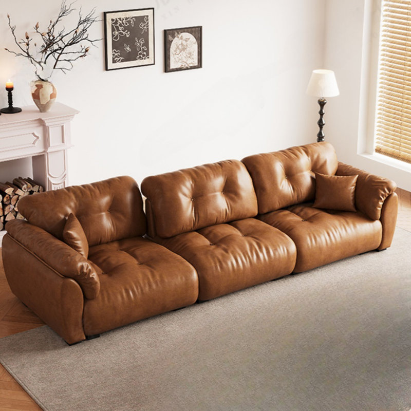 Canapé Mid-Century à dossier mobile, H 33,46 po x l 125,98 po x P 47,24 po, 4