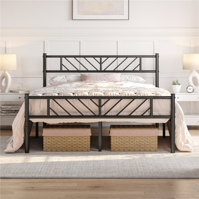 Iron Open-Frame Bed
