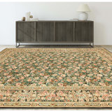 Hand Knotted Wool Oriental Area Rug in Black