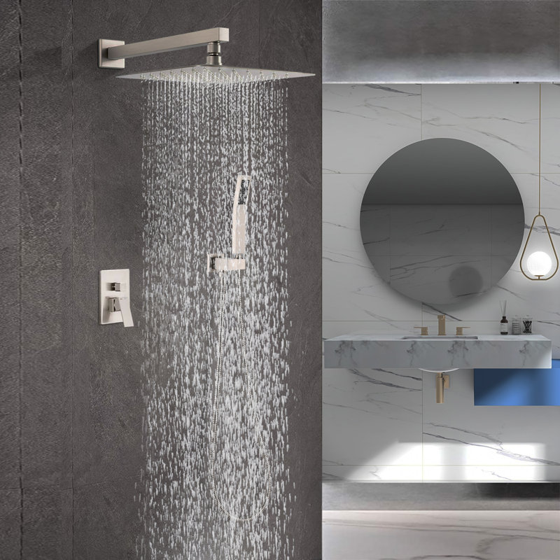 All-In-One Kit with Rough in-Valve, Brushed Nickel