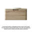 Armoire murale 36 po à grain de bois clair, sans évier, avec un tiroir.-483497613
