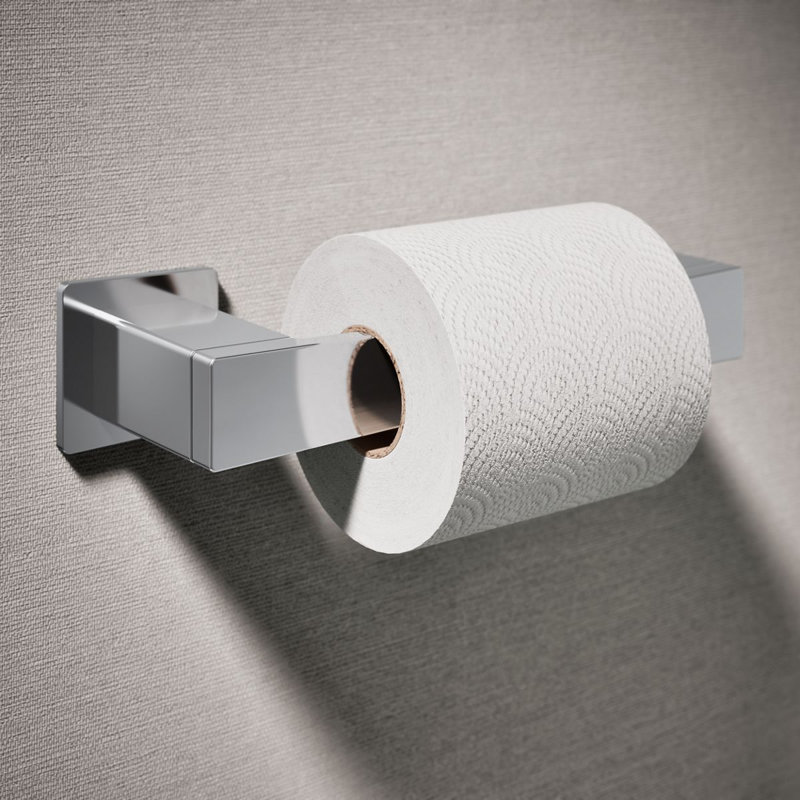Honesty Pivoting Toilet Paper Holder, Polished Chrome