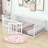 Twin Size Wood Daybed with Fence and Door-945225637