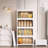 4 Tier Stackable Storage Bins Containers With Wheels For Home Living Room Office Closet