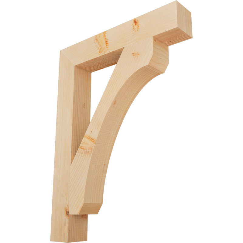Support de bloc lisse H 3 po x l 3 1/2 po x P 24 po x H 32 po, H 32 po x l 3,5 po x P 24 po, Lisse, Douglas