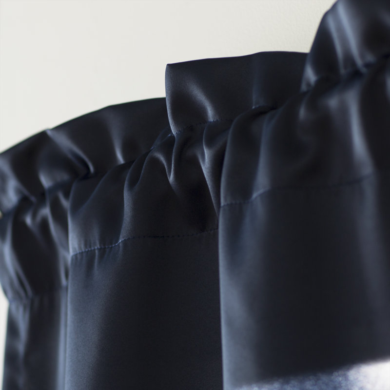 Wayfair Basics® Thermal Energy Saving Rod Pocket Curtain Valance, Navy