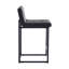 Ensemble de 1 tabouret de bar 24 po à hauteur de comptoir avec pieds en métal-122485860