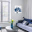 «Blue Tulip X-ray» par Albert Koetsier - reproduction de photo sur verre