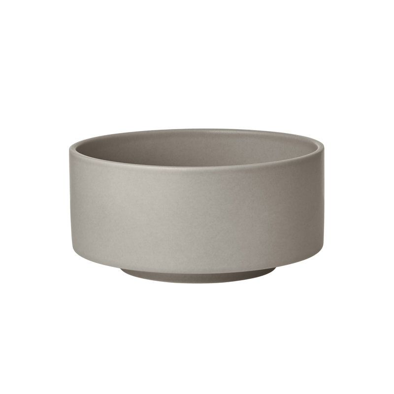 MAKOTO Stoneware Japanese Style Serving Bowl, Elephant Skin (grey), 7.9 inch