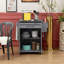 Îlot de cuisine mobile avec tiroir de comptoir et tablettes en acier inoxydable 47,5 x 19,7 x 35,6
