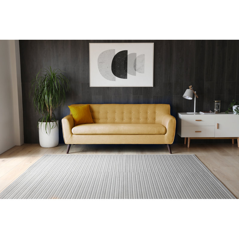 Canapé à accoudoirs carrés 74,8 po, Jaune