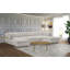 Canapé modulaire en velours de 143 po de largeur-953164299