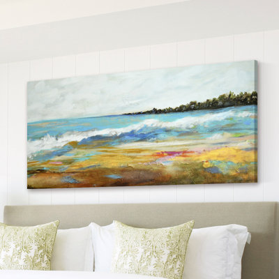 « beach surf ii », reproduction d’art sur toile tendue